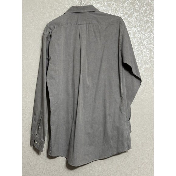 Alexander Lloyd Long Sleeve Button Down Dress Shirt Pinpoint Oxford Tall 37/38 - Picture 2 of 5